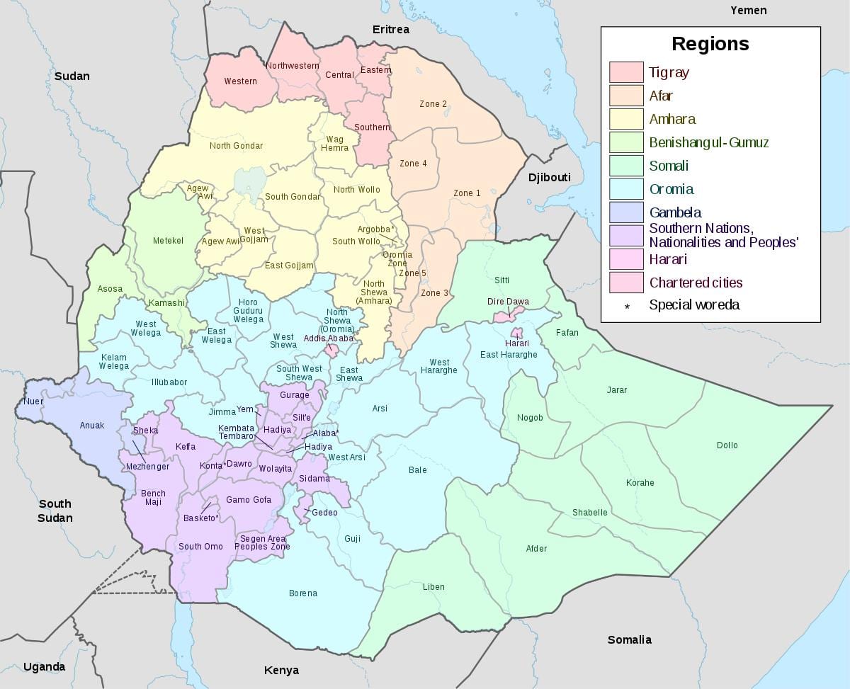 hawassa Etiopia kart