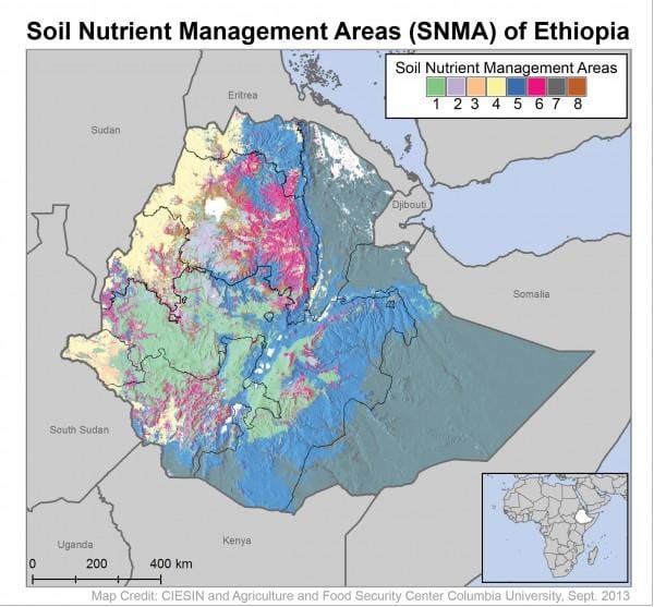 kart av jord kart over Etiopia