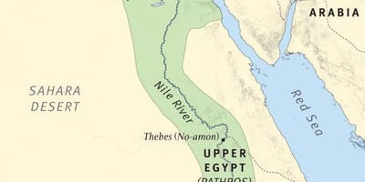 Kart over bibelske Etiopia